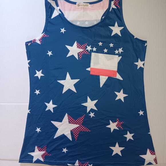 STARS AND STRIPES PATRIOTIC TANKTOP - Picture 3 of 13